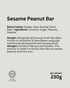 Sesame Peanut Bar - FORTU®